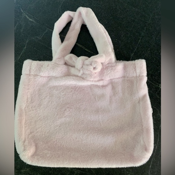 ISAAC MIZRAHI | Pink Plush / Faux Fur Tote Bag Style Purse - Picture 2 of 9